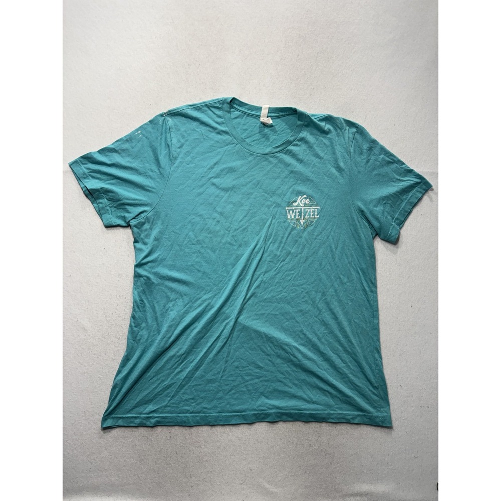 Shirt Mens 2XL Blue Koe Wetzel Selfish Don't Love Nobody Graphic Tee Country